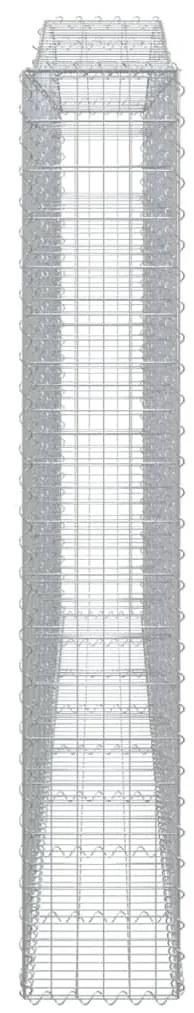Cestos gabião arqueados 6pcs 400x30x180/200cm ferro galvanizado