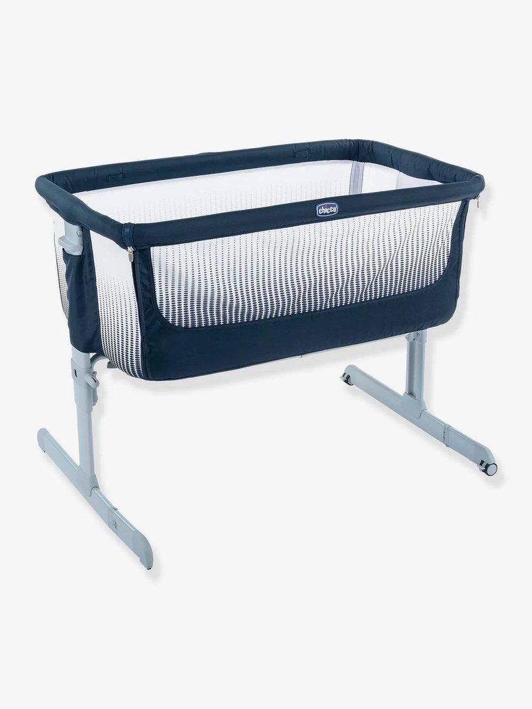 Berço cododo (cama de aproximação) Next2me Air da CHICCO azul escuro liso