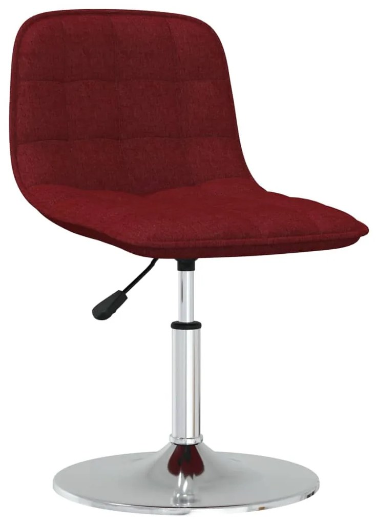 vidaXL Banco de bar tecido vermelho tinto