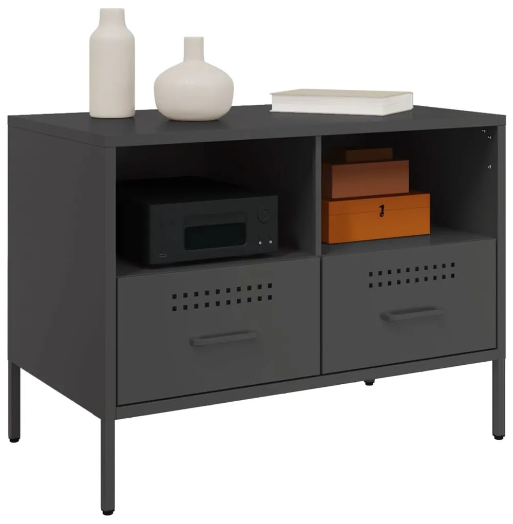 Móvel de TV 68x39x50,5 cm aço preto