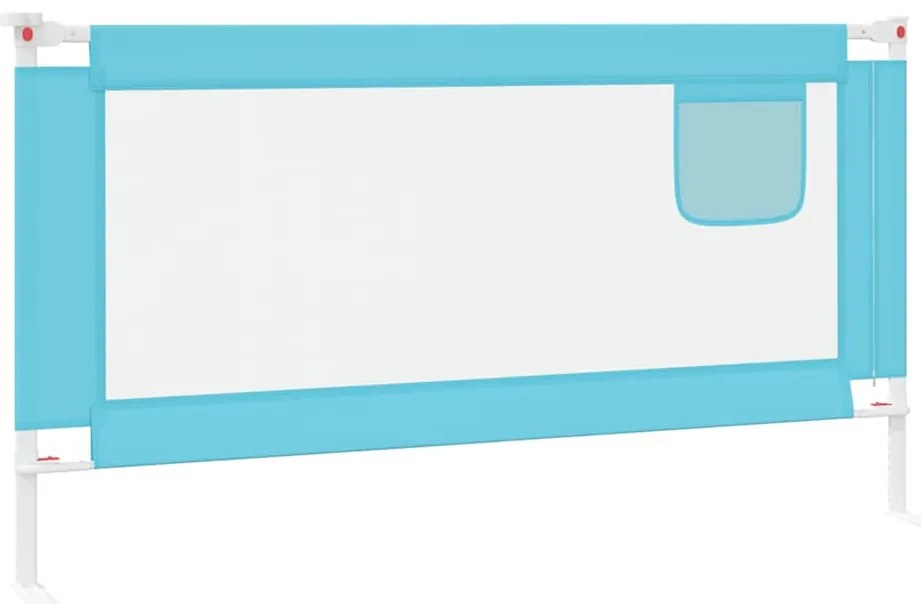 Barra de segurança p/ cama infantil tecido 160x25 cm azul