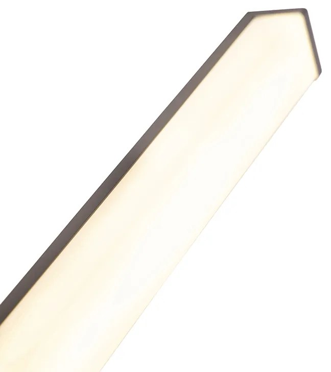LED Candeeiro de parede moderno preto 92 cm IP44 - Cascada Moderno