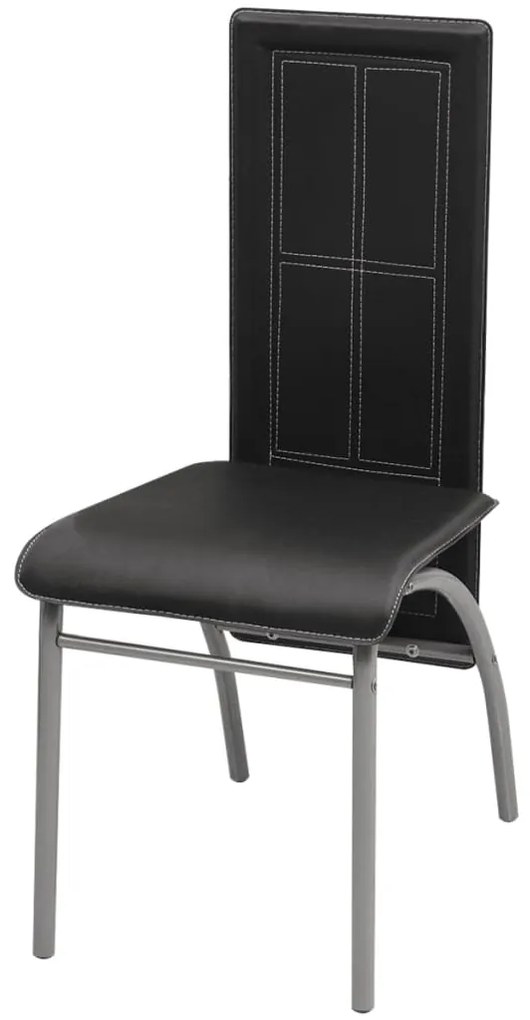 Conjunto jantar, 5 pcs, preto