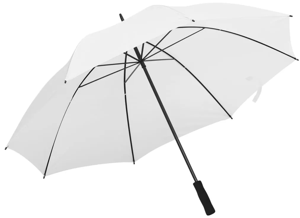 vidaXL Guarda-chuva 130 cm branco
