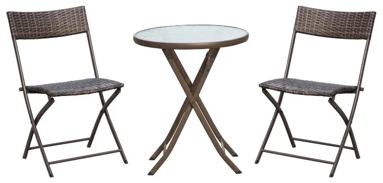 Conjunto Reeza - 2 Cadeiras Dobráveis e 1 Mesa