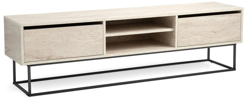 Móvel TV Escape – Travertine Black – 180x50x40 cm