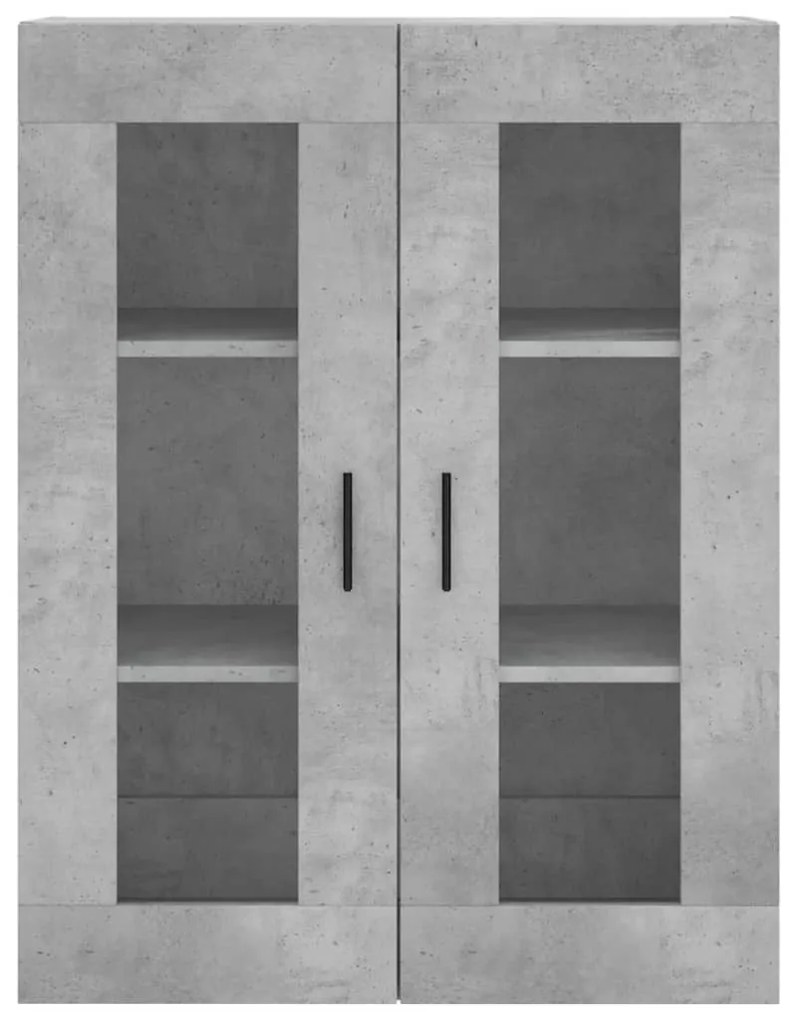 Armário alto 69,5x34x180 cm derivados de madeira cinza cimento