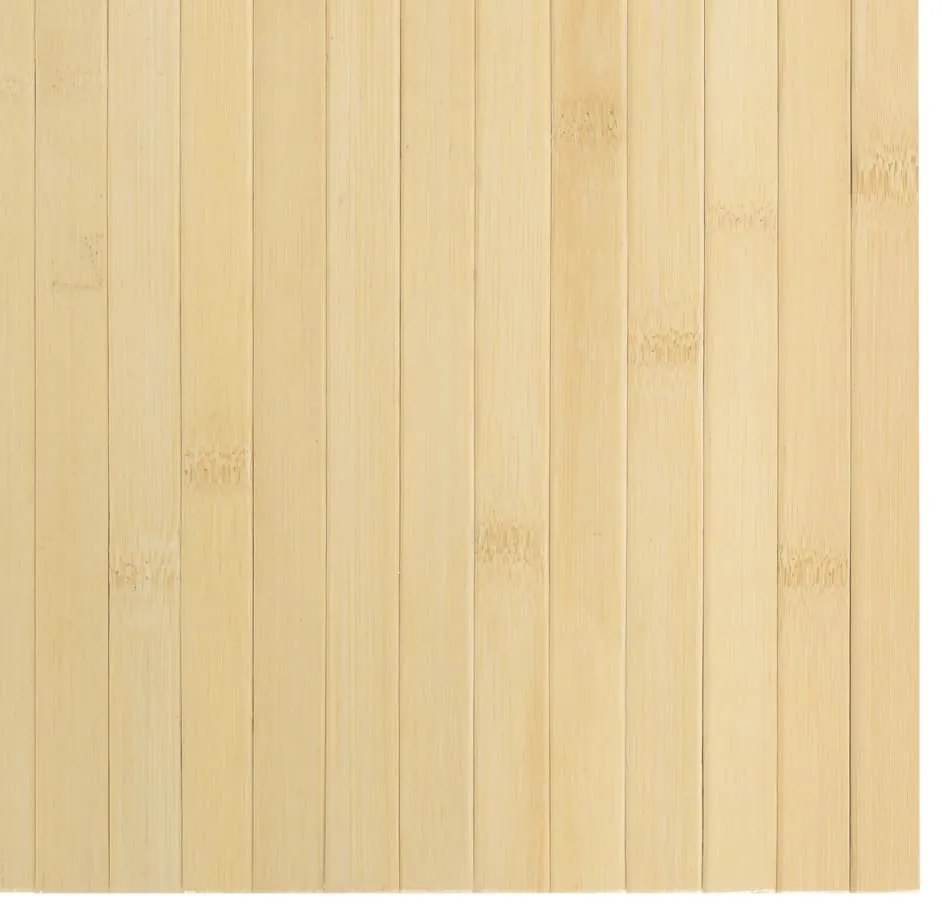 Tapete retangular 60x300 cm bambu cor natural clara
