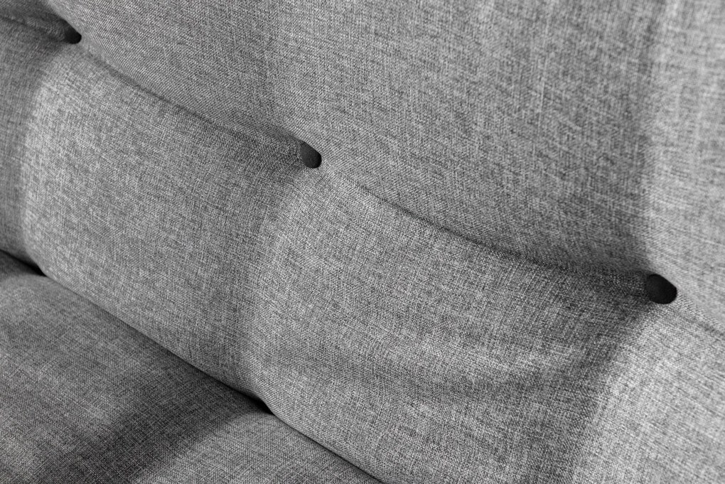 Sofá-Cama 3 Lugares Misa – Cinzento Claro – 52x175x40 cm