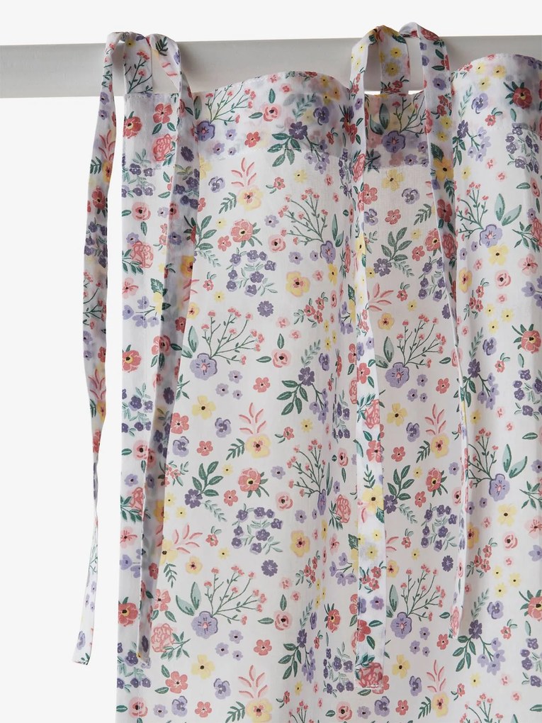Oferta do IVA - Cortinado, Lilás branco claro estampado