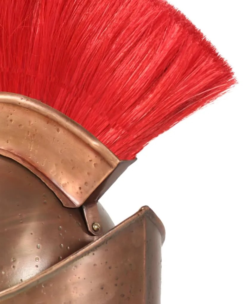 Capacete de soldado grego réplica LARP aço cor cobre