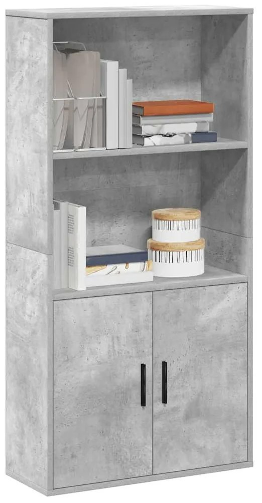 vidaXL Estante 60x24x120 cm derivados de madeira cinzento cimento