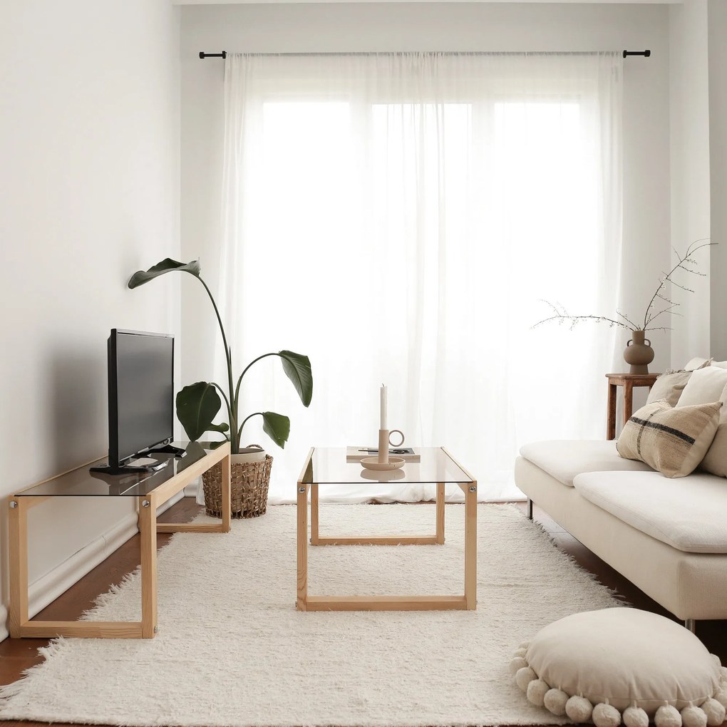 Mesa de Centro Via – Natural – 85x40x55 cm