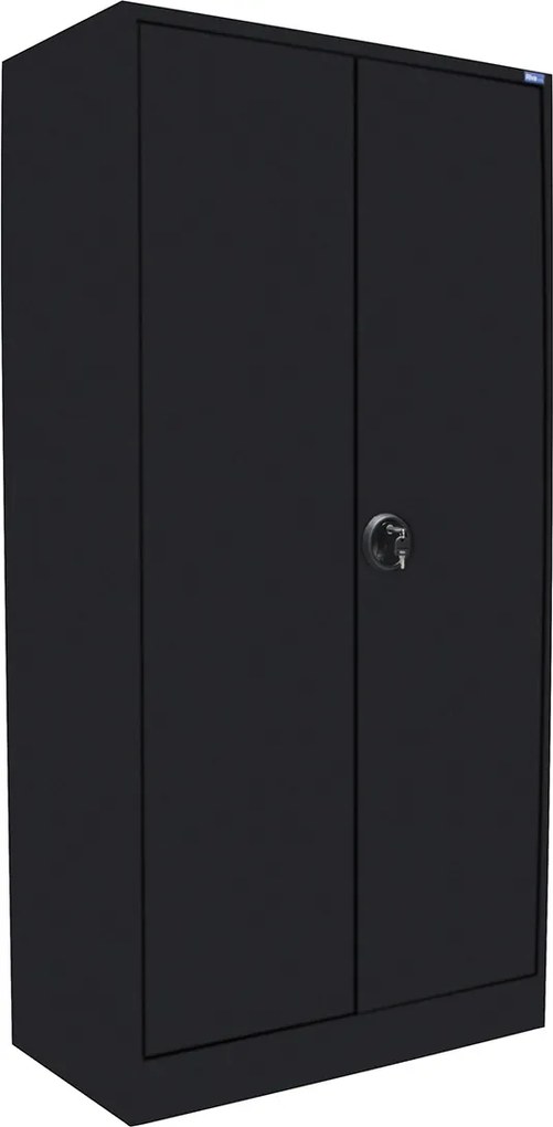 Armário de Contabilidade Metálico Preto com Fechadura 1600x800