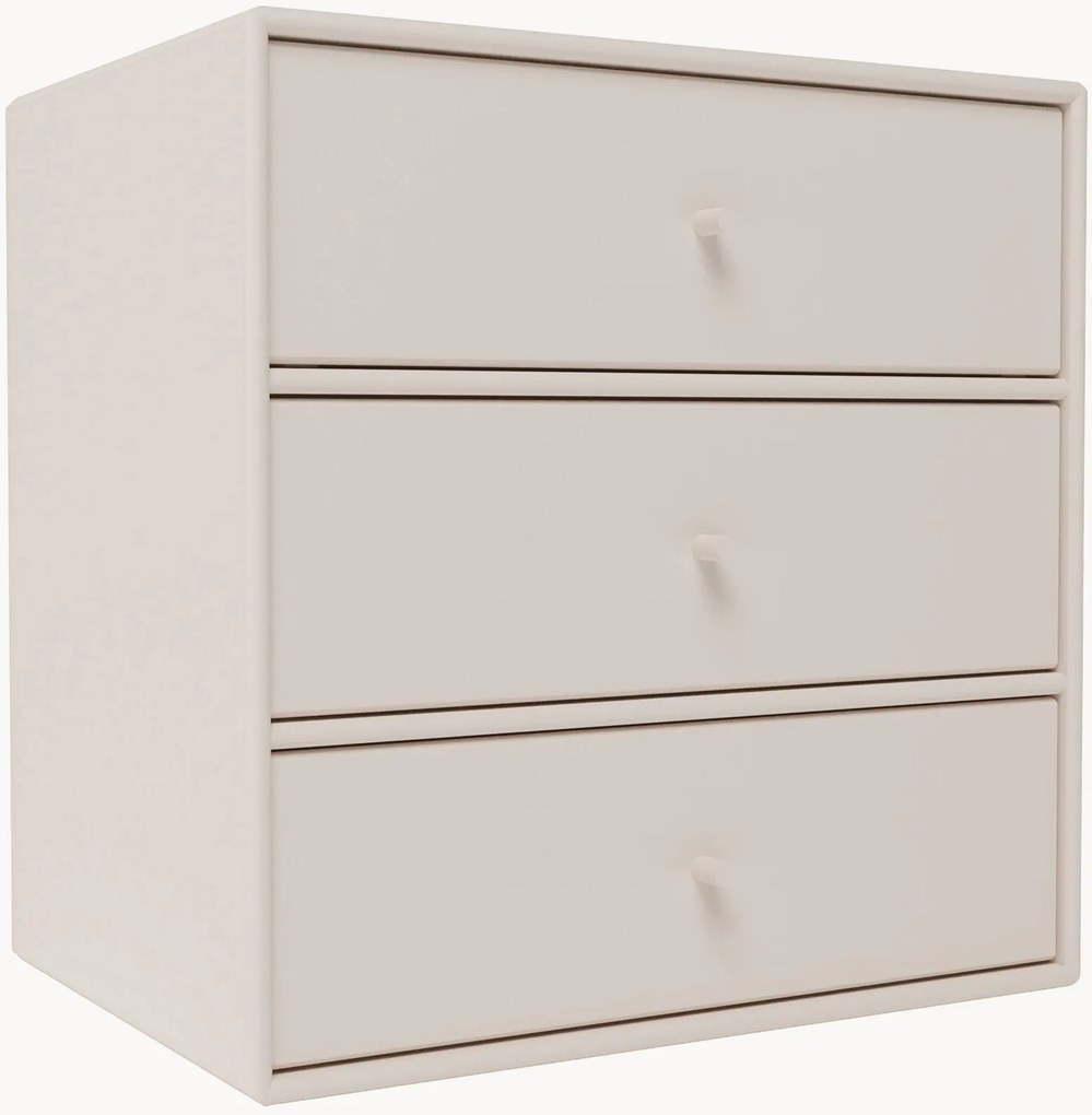 Módulo com gavetas Montana Mini 1007 para sistema de estantes modular