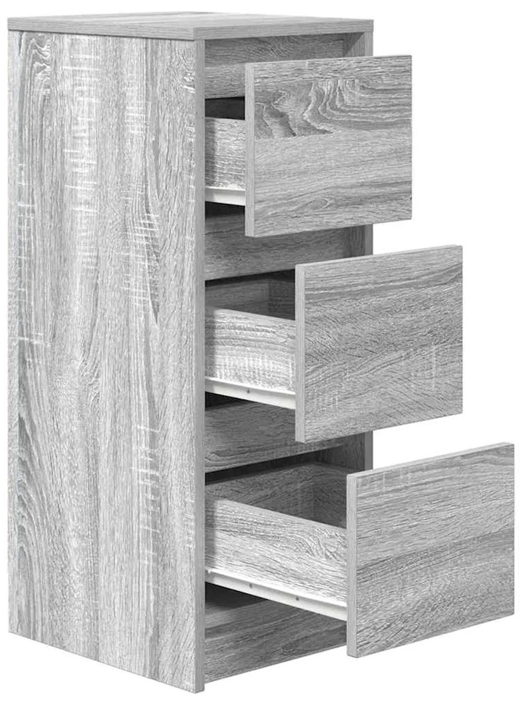 Aparador 29,5x34x76 cm derivados de madeira cinzento sonoma
