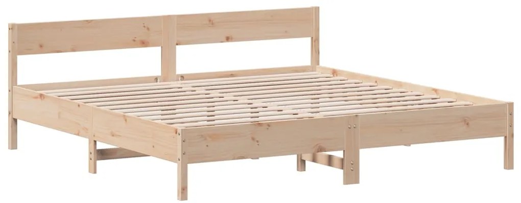 Cama sem colchão 180x200 cm madeira de pinho maciça