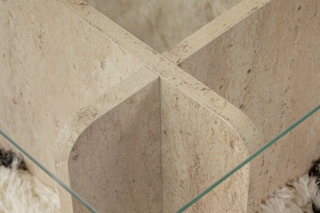 Mesa de Centro Flavio – Travertino – 105x30x65 cm