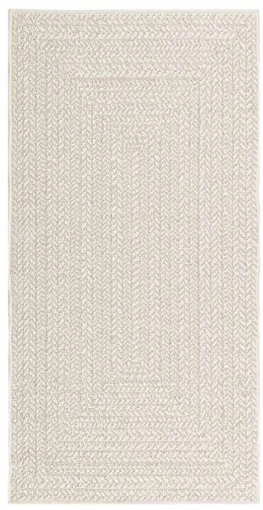Tapete ZIZUR creme 80x150cm aspeto de juta interior e exterior