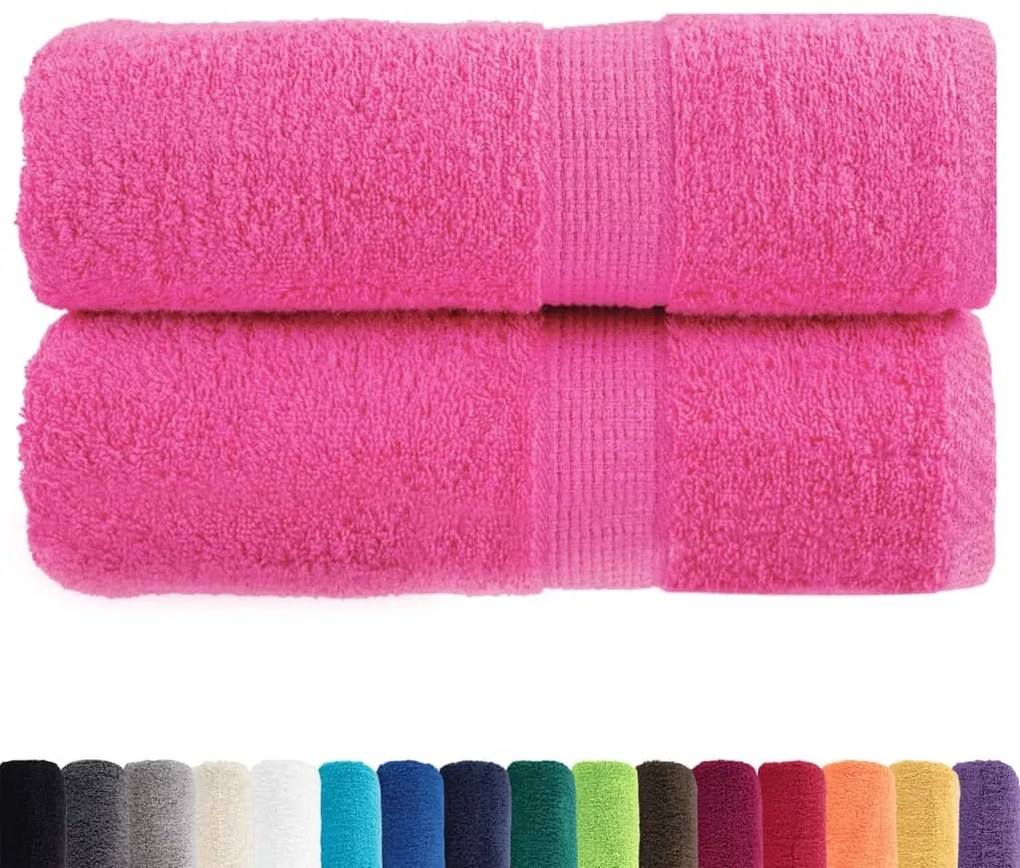Toalhas de bidé premium SOLUND 2 pcs 30x50 cm 600 gsm rosa