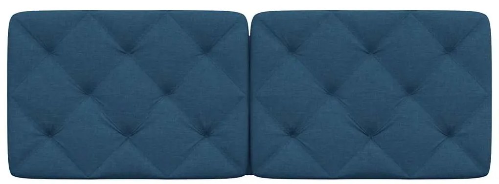 Almofadão de cabeceira 140 cm tecido azul