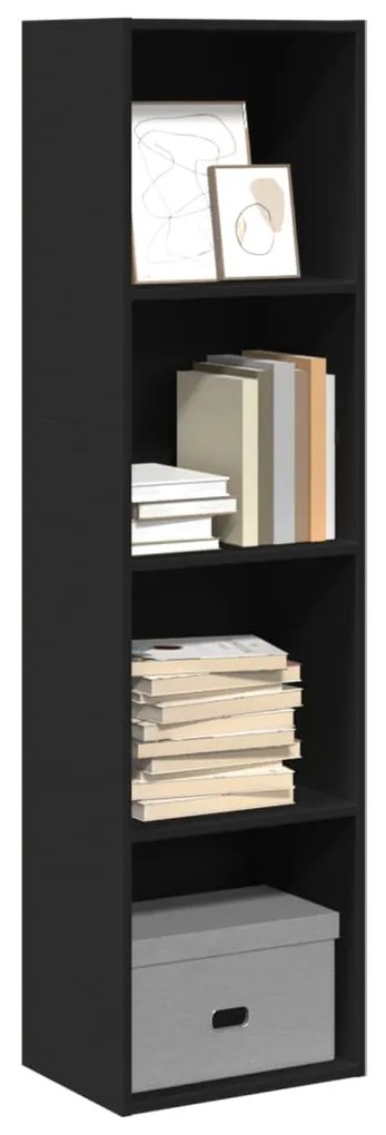 vidaXL Estante 40x30x152 cm derivados de madeira preto