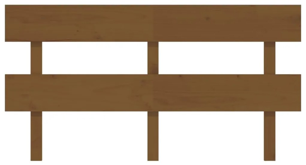 Cabeceira de cama 154 x 3 x 81 cm pinho maciço castanho mel