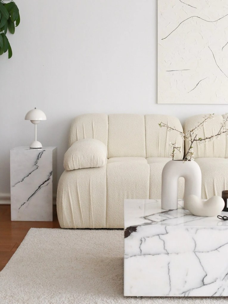 Sofá de Canto Soli – Branco – 267x74x149 cm