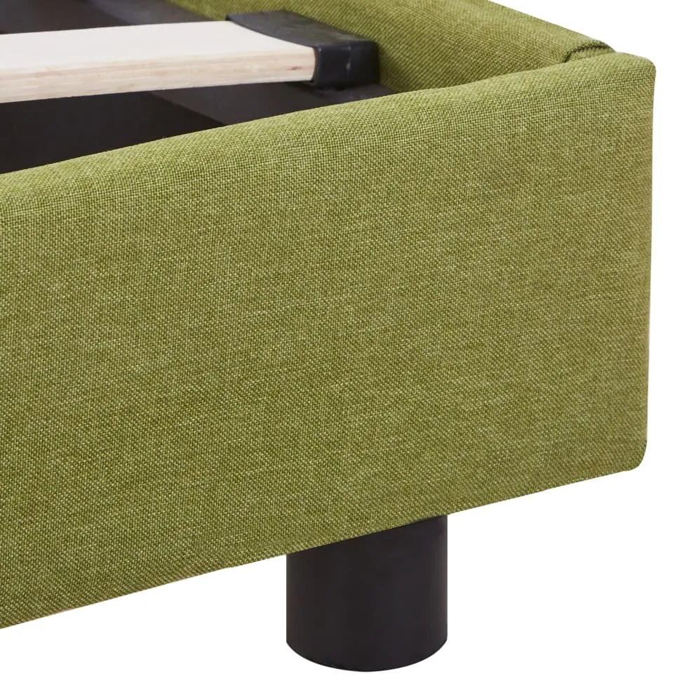 Estrutura de cama 140x200 cm tecido verde