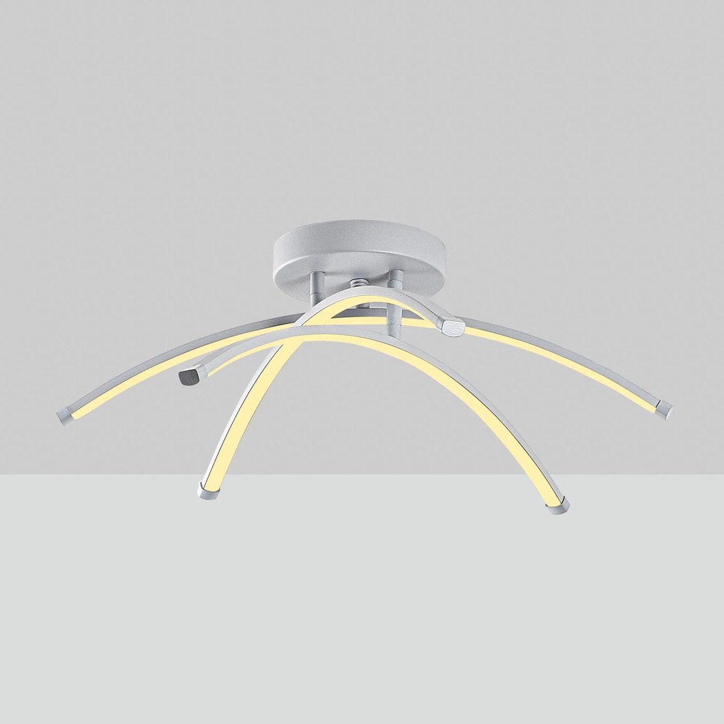 Chandelier Ledbanana – Cinzento – 57 cm x 20 cm x 57 cm