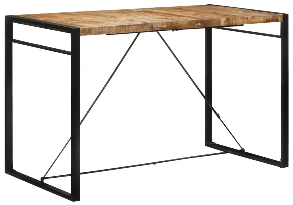 Mesa de bar 175x90x110 cm madeira de mangueira áspera maciça