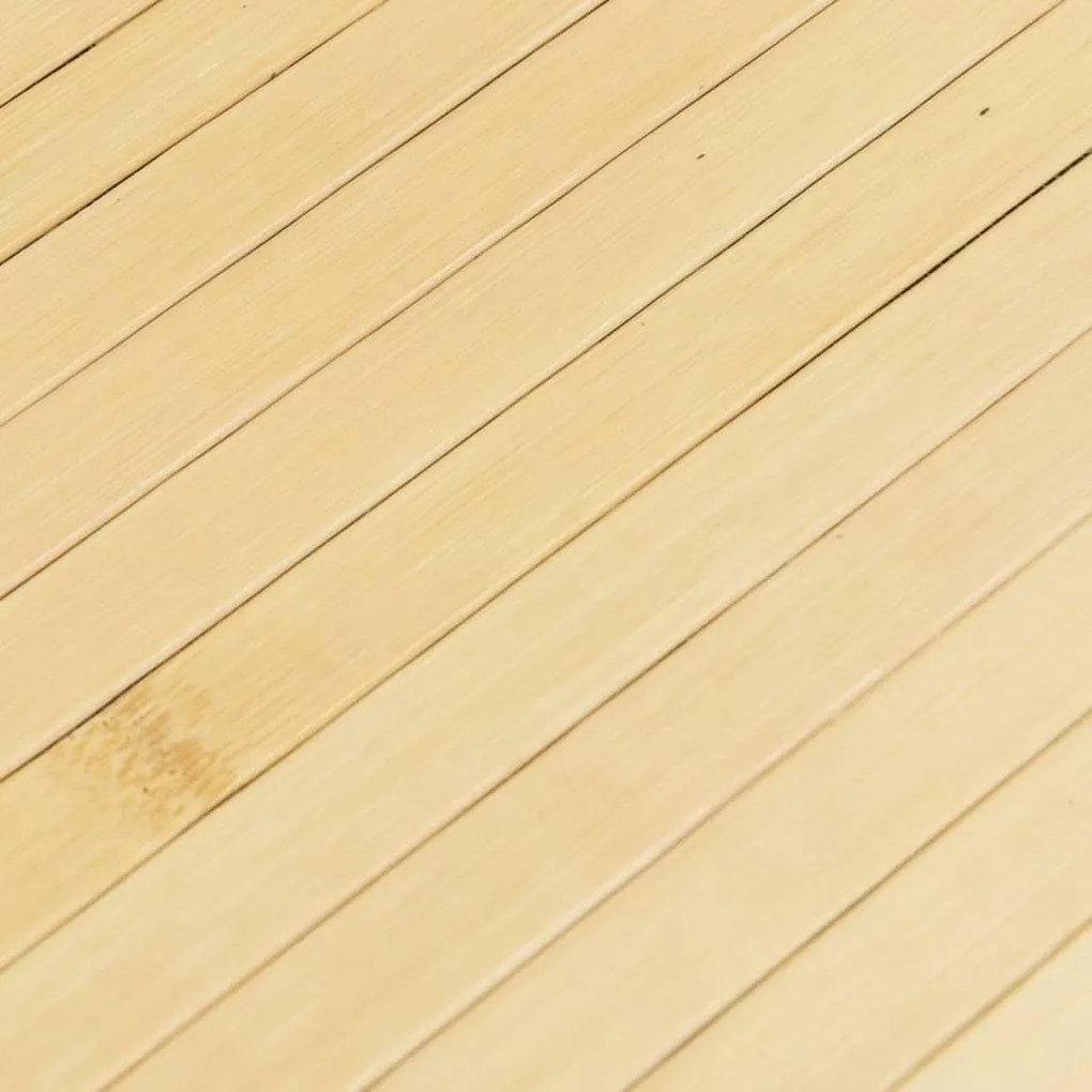 Tapete redondo 80 cm bambu natural claro