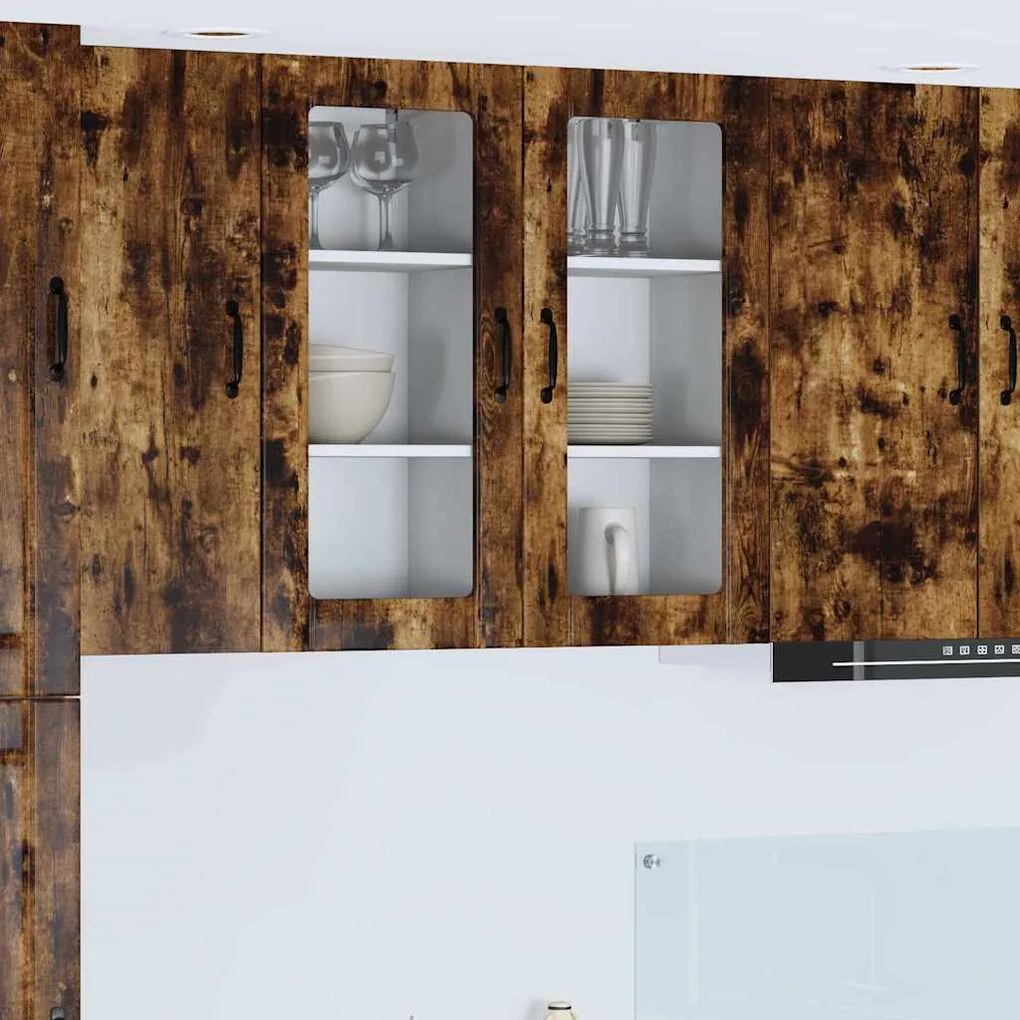 vidaXL Armário de Cozinha com porta Carvalho Defumado 40 x 31 x 80 cm