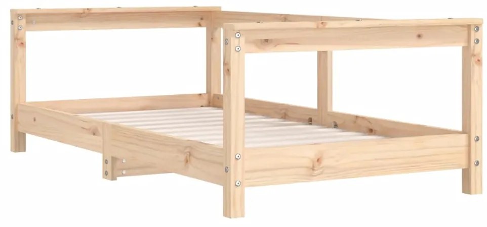 Estrutura de cama infantil 70x140 cm pinho maciço