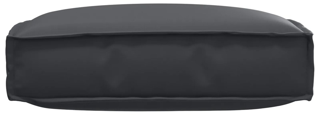 Almofada de Palete para Assento Preto 60x60x12 cm Tecido Oxford