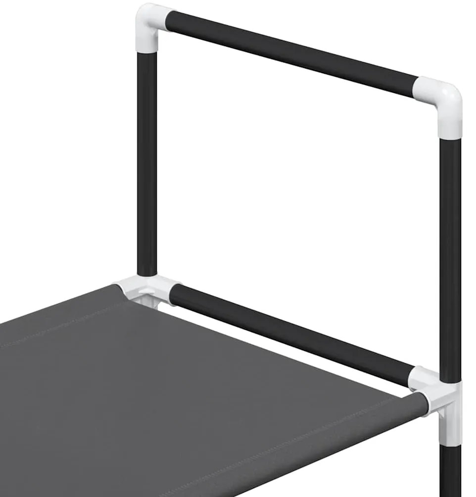 Sapateira 5 camadas 44x28x94 cm tecido não tecido preto