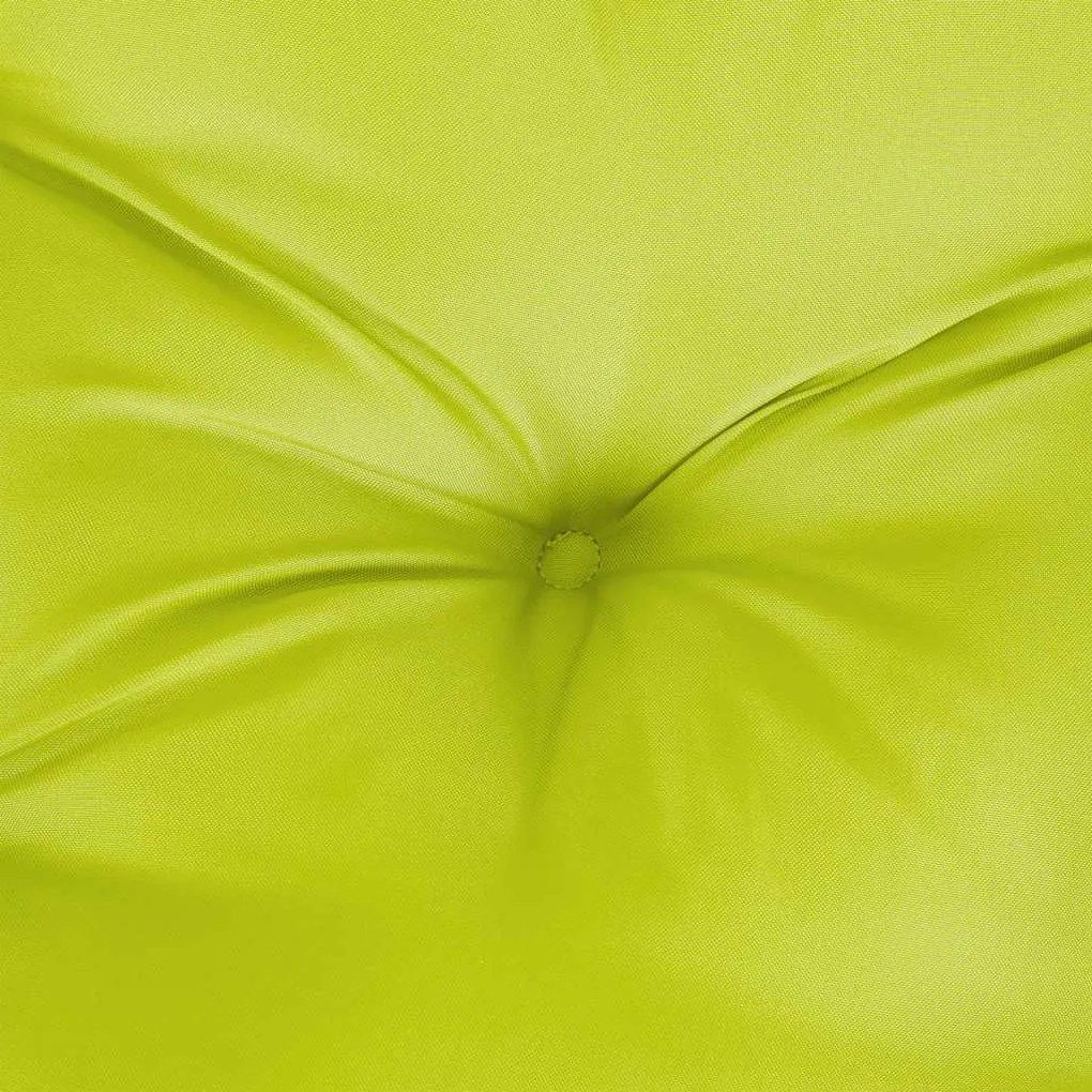 Almofadão para paletes 58x58x10 cm tecido verde brilhante