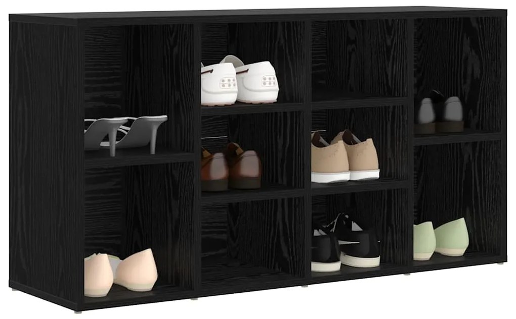 Banco para Sapatos Carvalho preto 103 x 30 x 55 cm