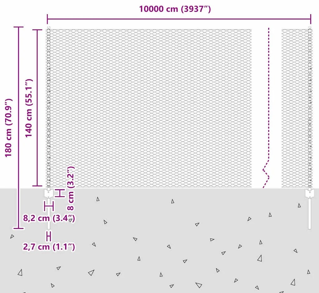 Postes de Cerca 22 pcs U-Canal Cinza 140 cm Aço