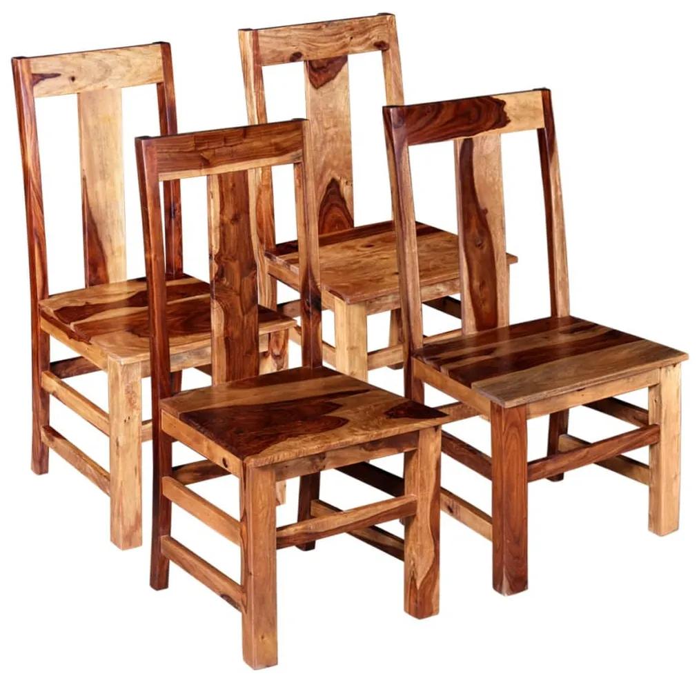274763 vidaXL Cadeiras de jantar 4 pcs madeira sheesham maciça
