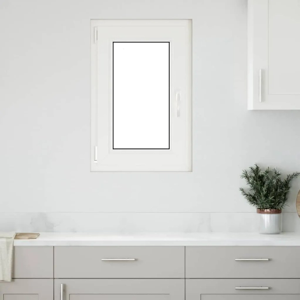 vidaXL Janela de porão "RISOR" 50x75 cm oscilobatente DIN esquerda branca