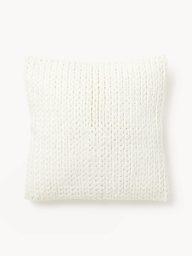 Capa de almofada artesanal em malha grossa Adyna