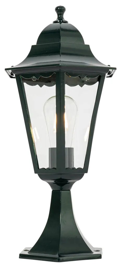 Base de lanterna clássica para exterior verde escuro IP44 - Nova Orleans