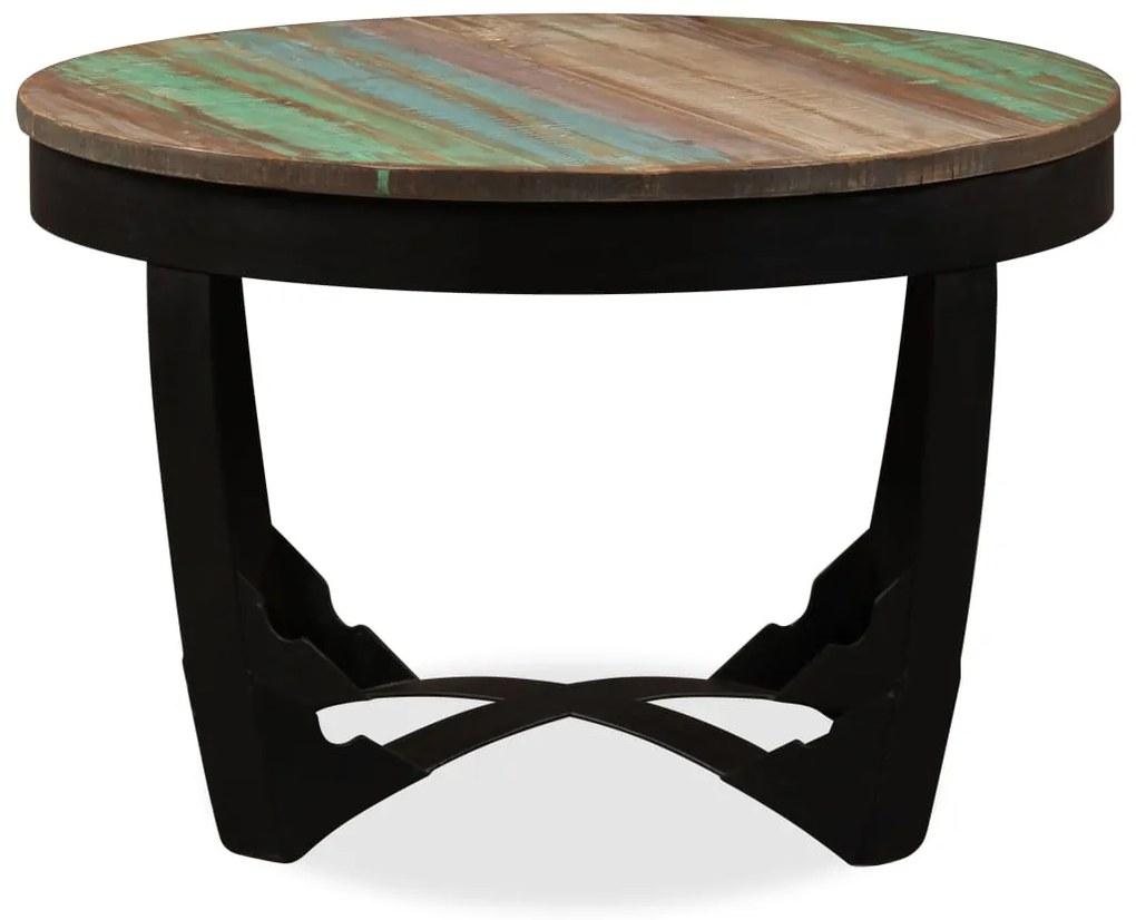 Mesa de centro madeira reciclada maciça 60x40 cm