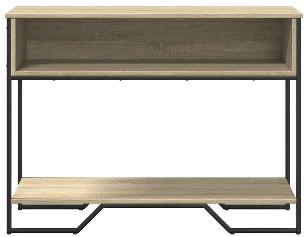 Mesa consola 100x35x74,5cm derivados de madeira carvalho sonoma