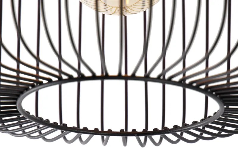 Candeeiro de teto design preto - Baya Design