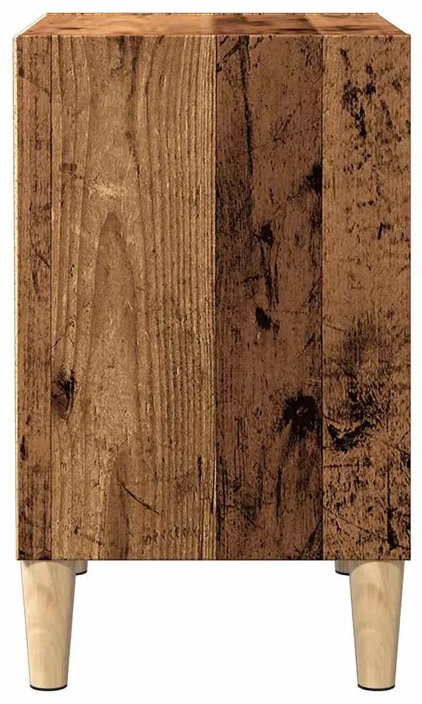 Mesa de cabeceira madeira velha 40x30x50 cm madeira trabalhada