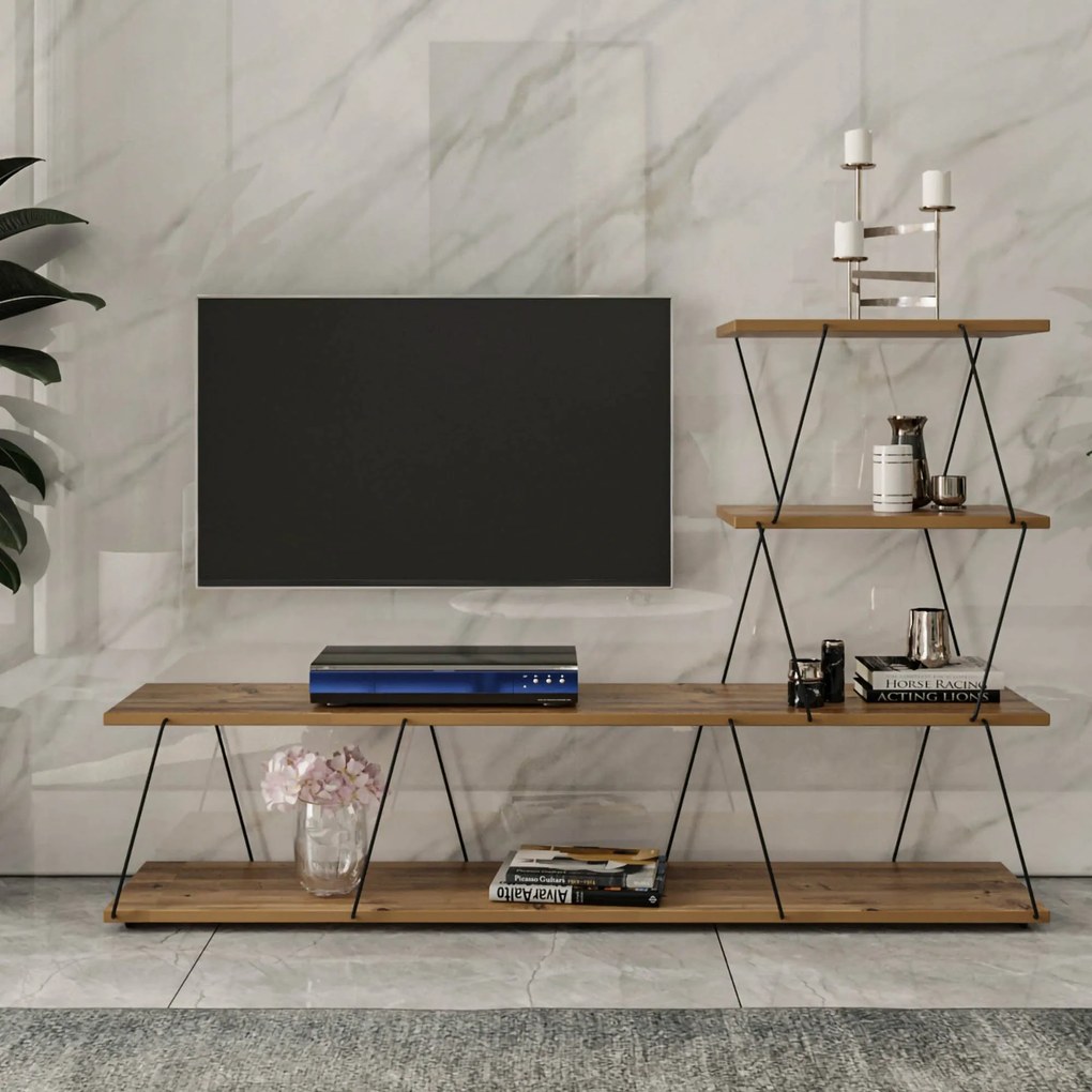 Móvel de TV Ilgaz – Pinho – 150 cm x 93 cm x 30 cm