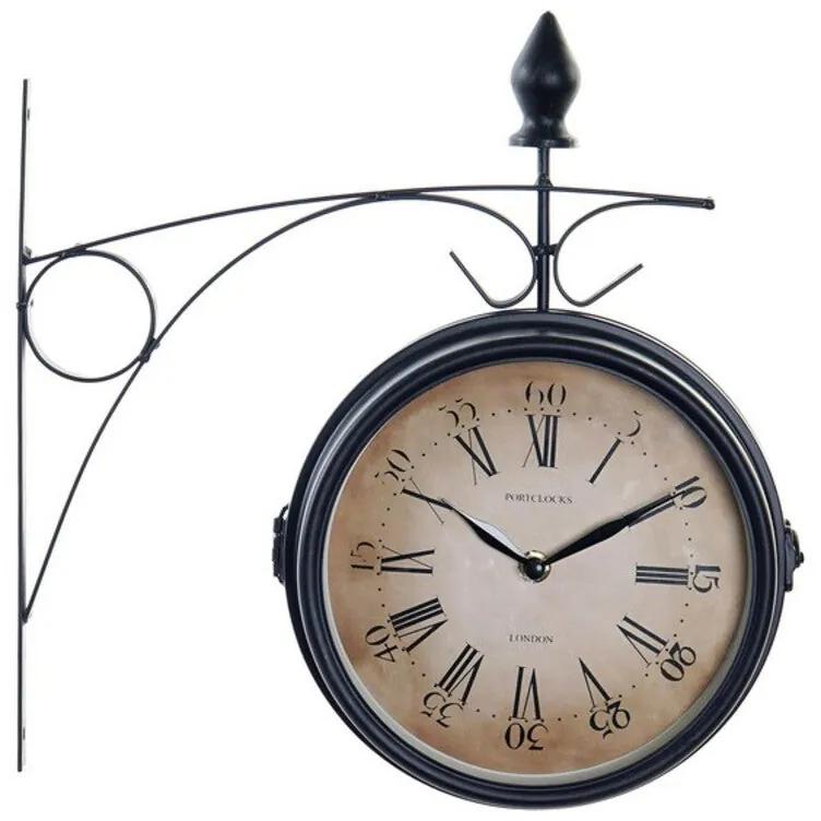 Relógio de Parede DKD Home Decor Preto Metal (33 x 9 x 33 cm)