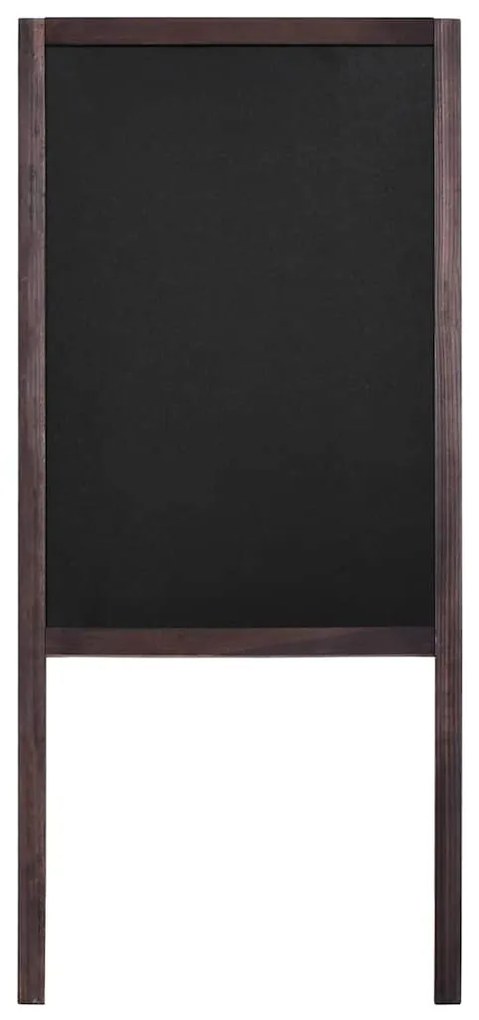 Quadro negro vertical de dupla face em madeira de cedro 40x60cm